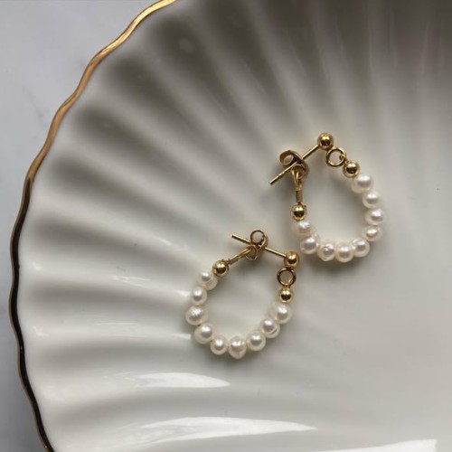 Kolczyki z pereł naturalnych