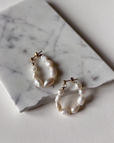 Kolczyki z pereł naturalnych