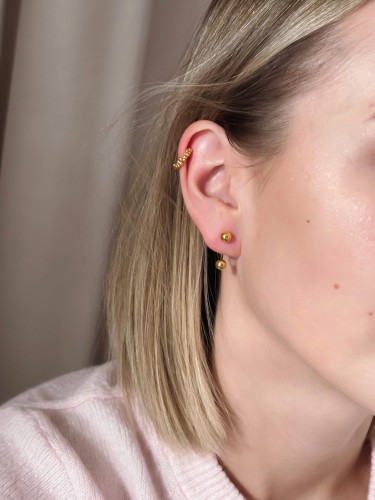 nausznica pozłacana