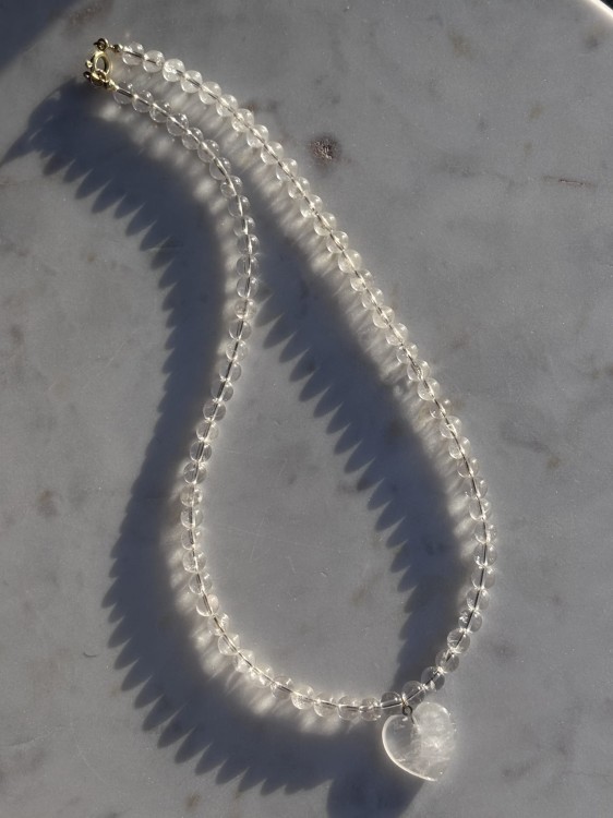 naszyjnik z kryształu górskiego