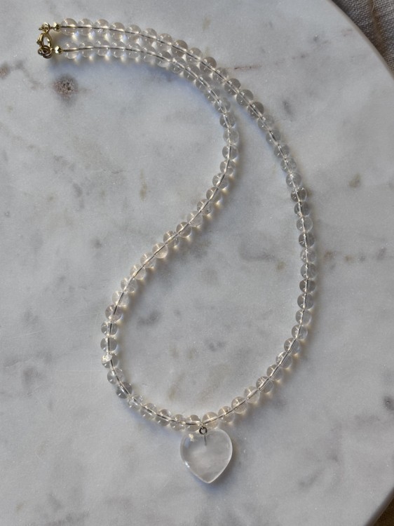 naszyjnik z kryształu górskiego